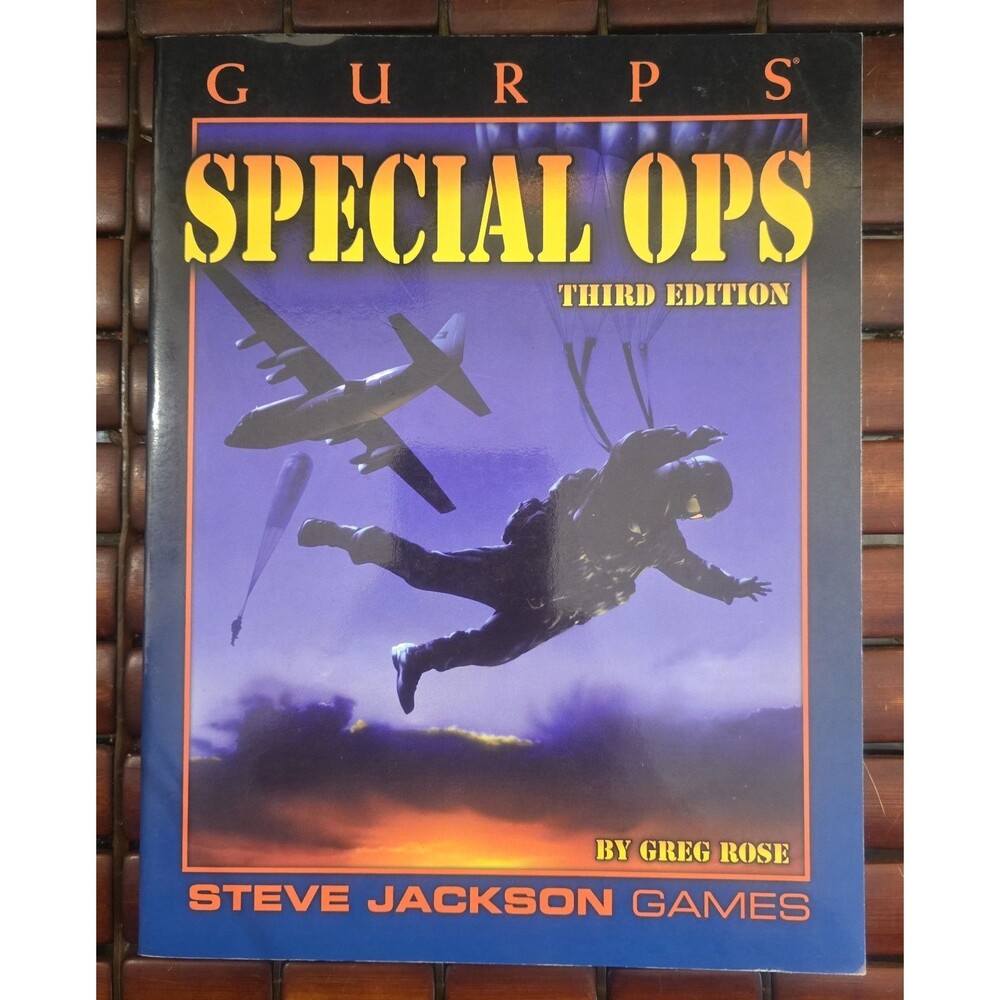 GURPS Special Ops Third Edition Greg Rose Steve Jackson Games RPG Book